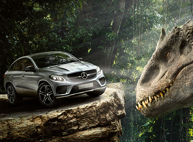 Les véhicules Mercedes-Benz dans Jurassic World