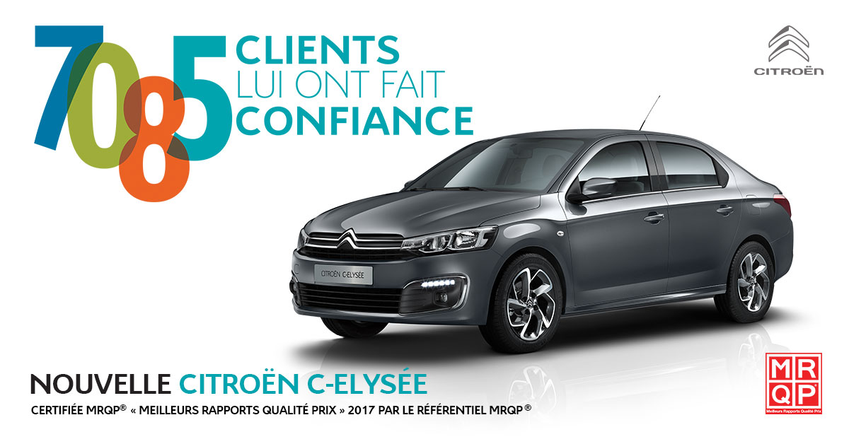Citroën C-Elysée dépasse les 7000 ventes en Tunisie