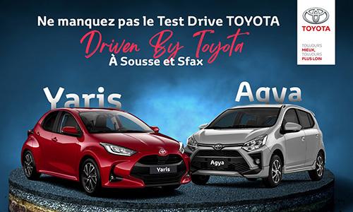 Driven By Toyota, Essayez les Toyota Agya et Yaris à Sousse et à Sfax