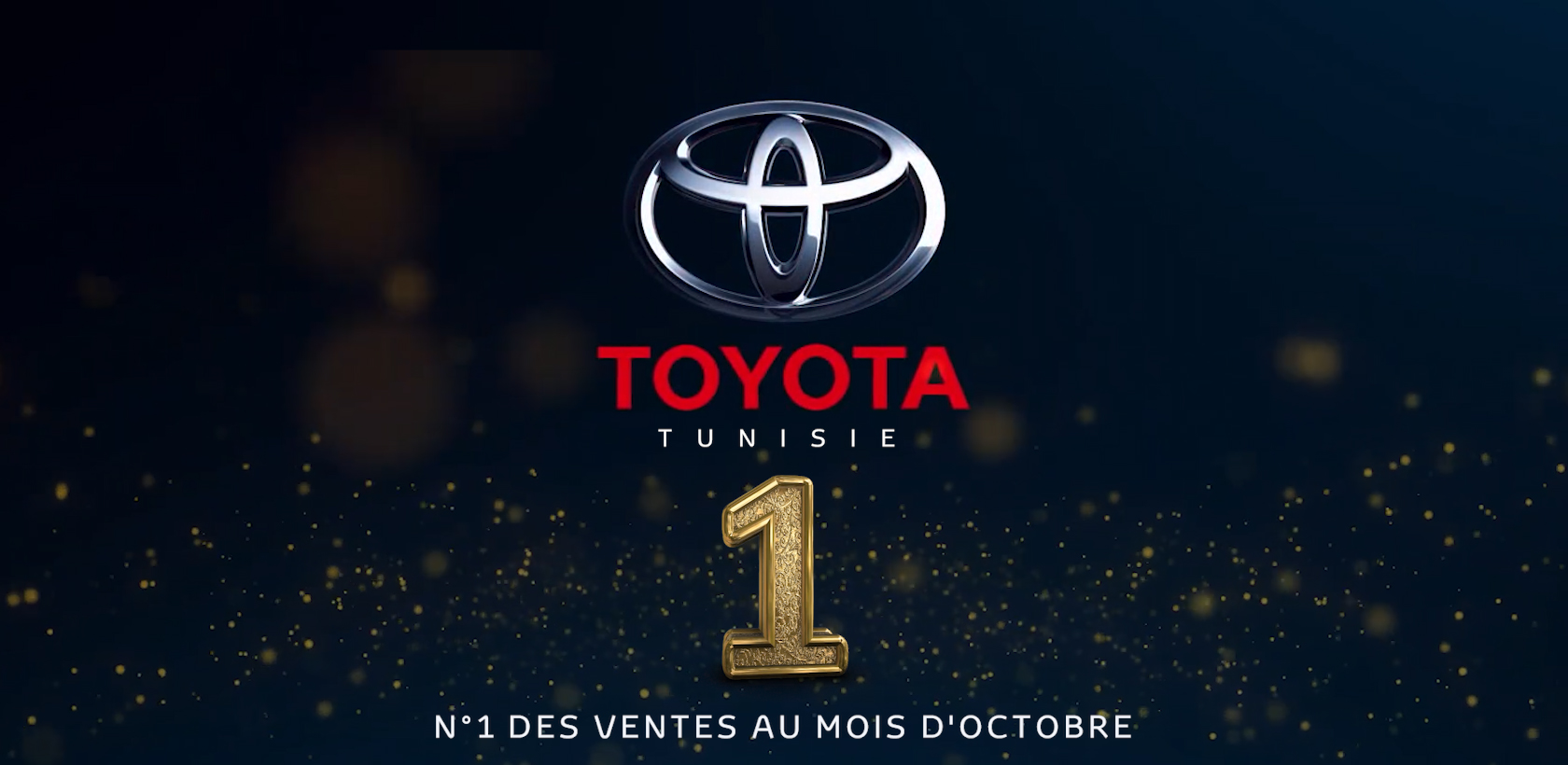 Toyota Tunisie Numéro 1 des ventes  en Octobre 2021