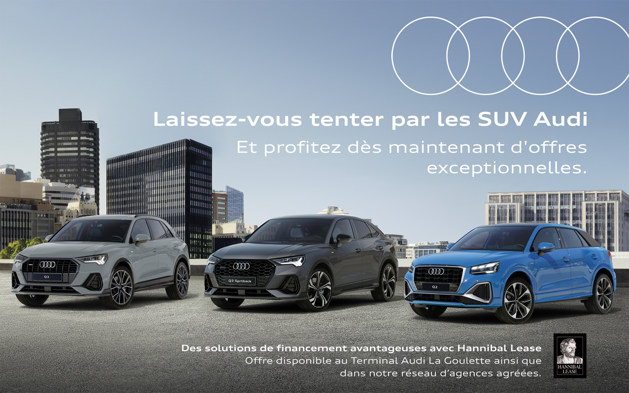 Gamme SUV Audi Tunisie, des packs promotionnels en partenariat avec Hannibal Lease