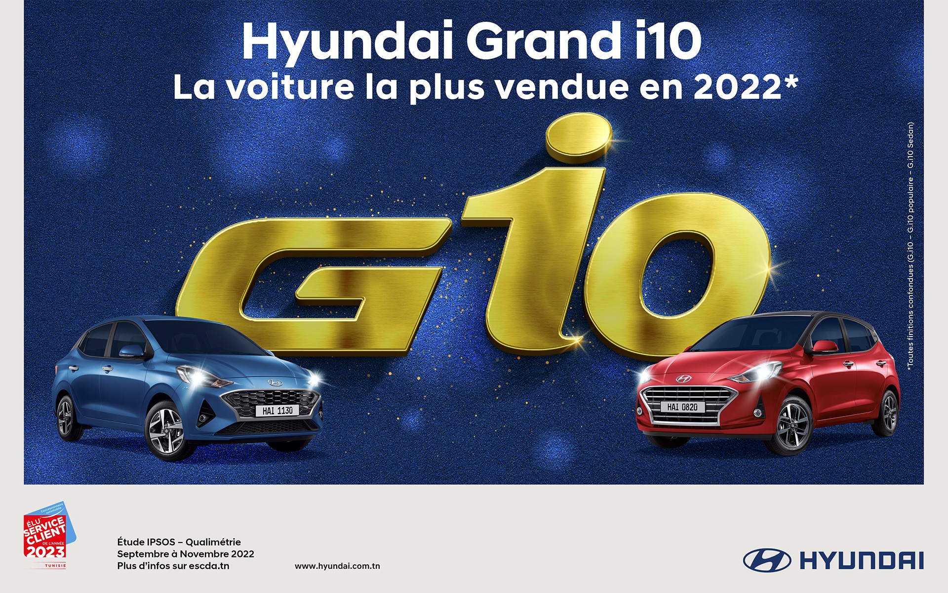 Hyundai Grand i10, le modèle le plus vendu en Tunisie en 2022