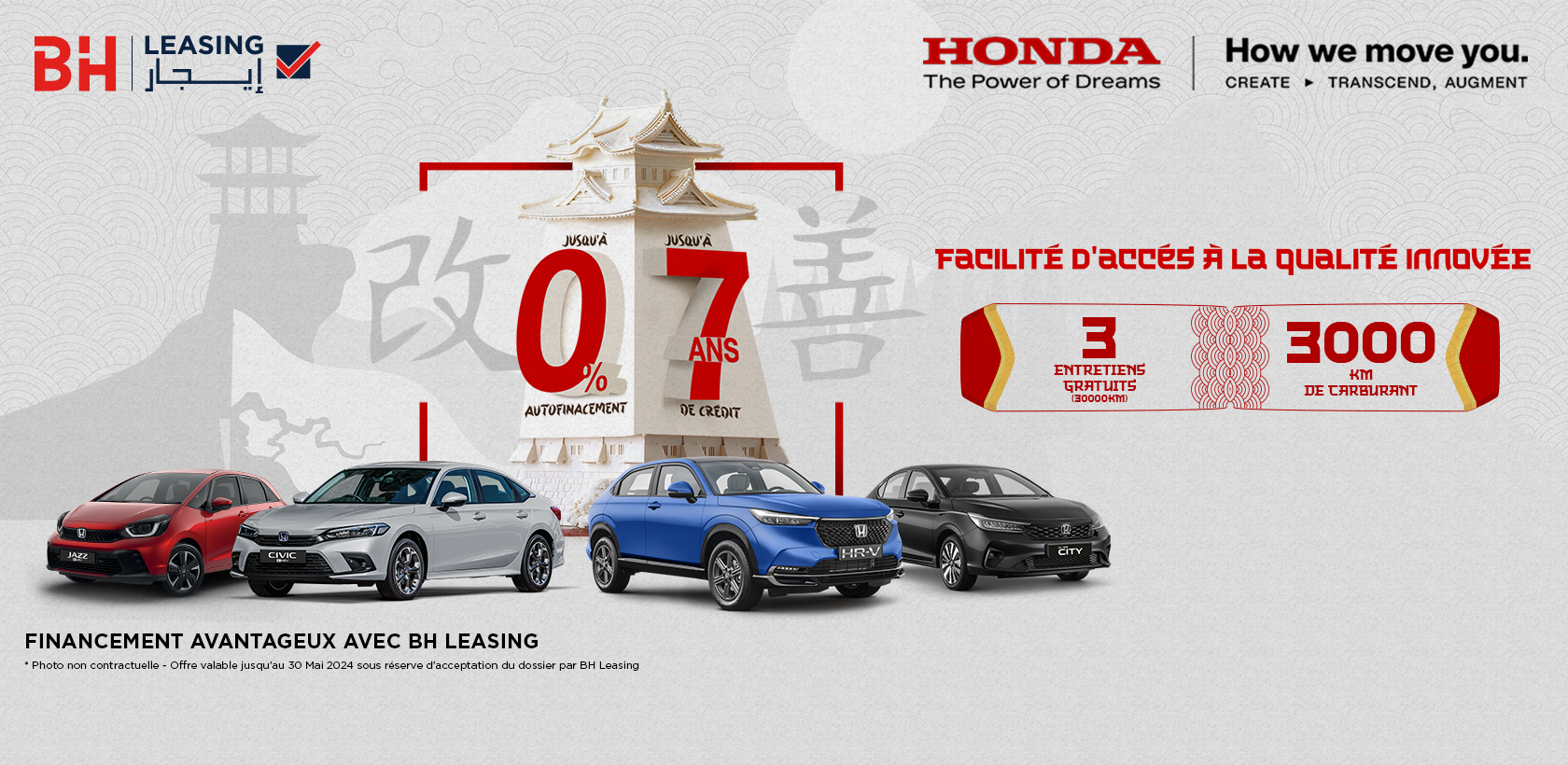 Partenariat Honda et BH Leasing