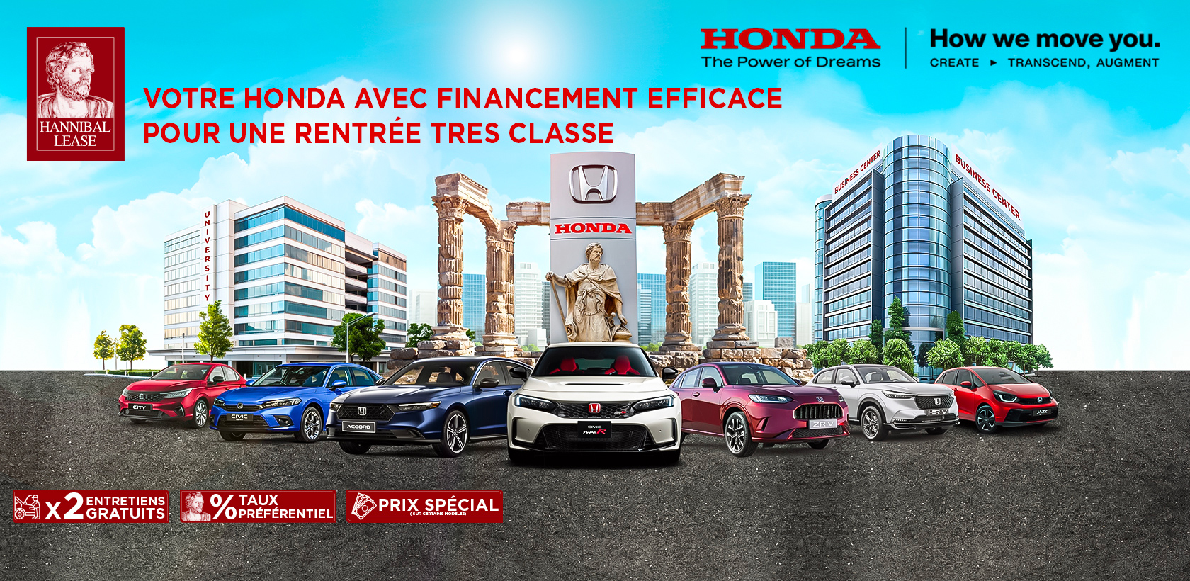 Rentrée 2024: Offre Honda & Hannibal Lease