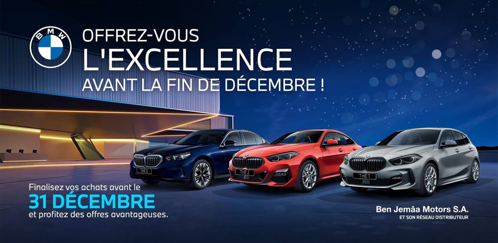 Offre exceptionnelle pour clôturer l'année en BMW