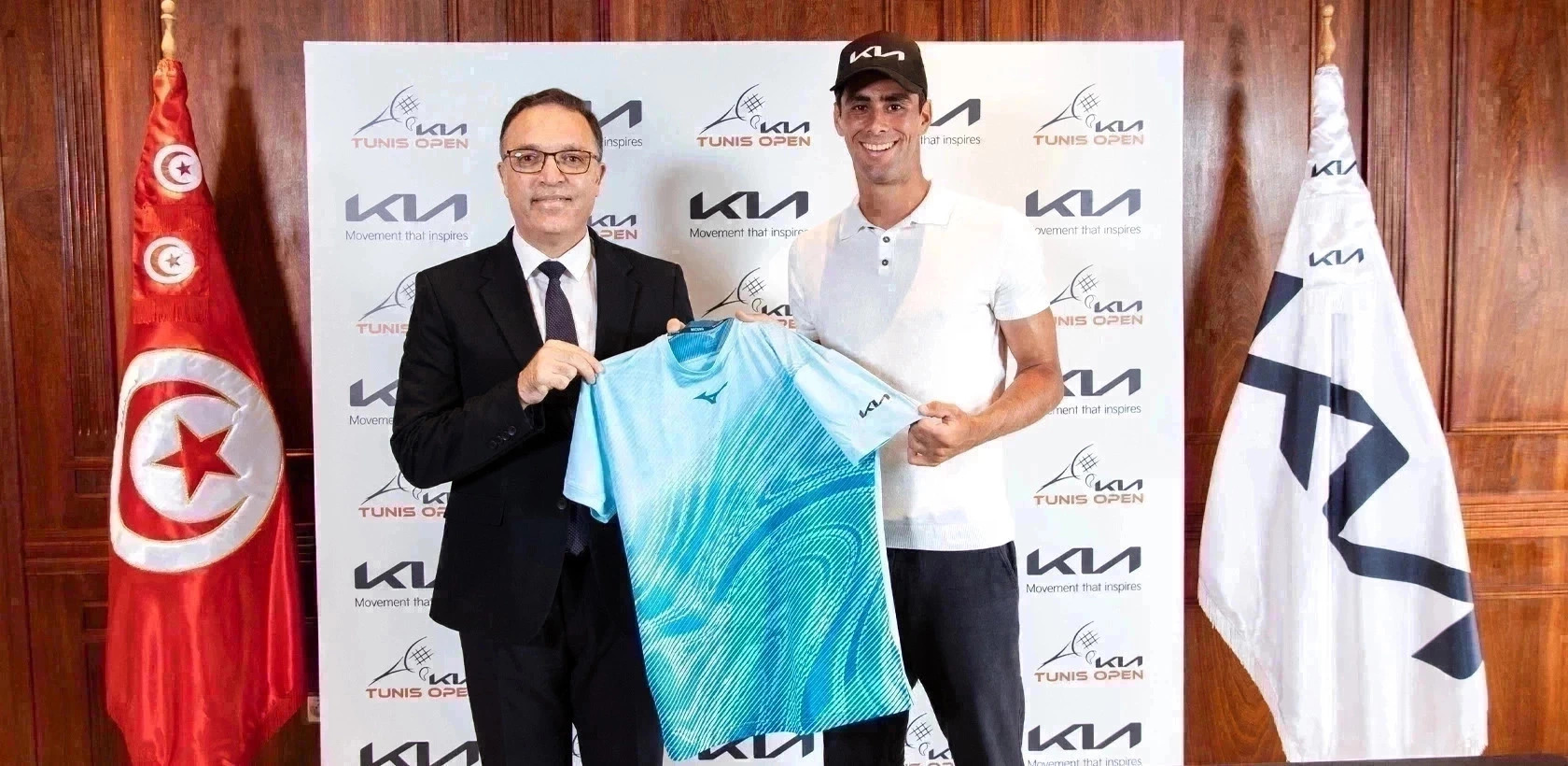 Kia appuie le Tennis Tunisien en sponsorisant Aziz Dougaz au  Kia Tunis Open 2025