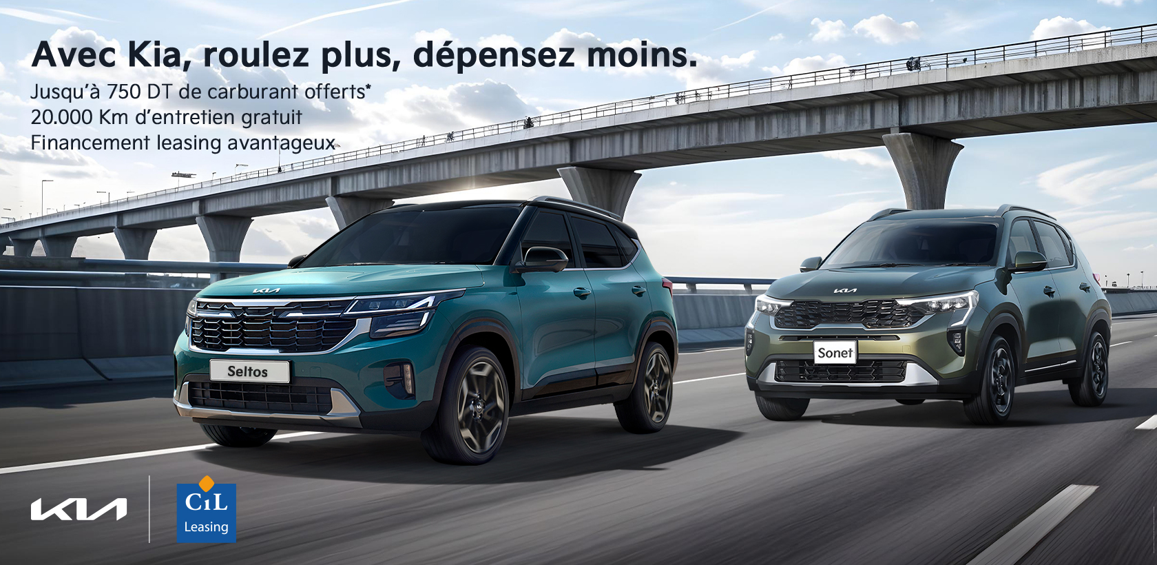 Avec Kia, roulez plus, dépensez moins