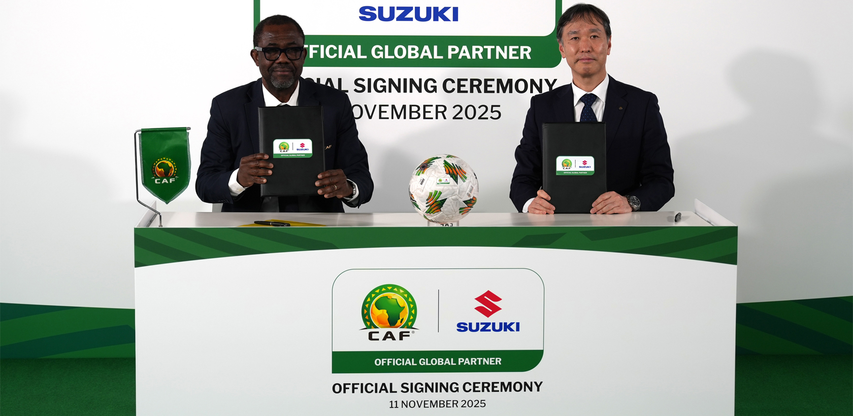 Suzuki signe un accord de partenariat avec la Confédération Africaine de Football (CAF)