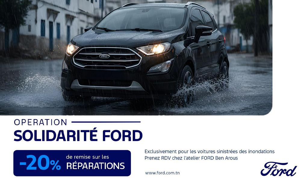 Ford Tunisie lance l’Opération Solidarité Ford pour les véhicules sinistrés par les inondations