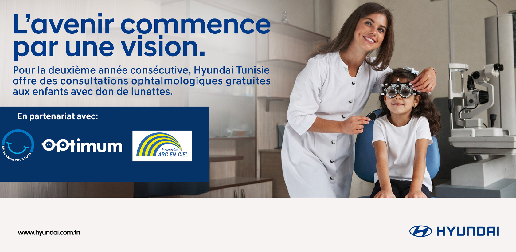Hyundai Tunisie renouvelle son engagement en faveur de la santé visuelle des enfants