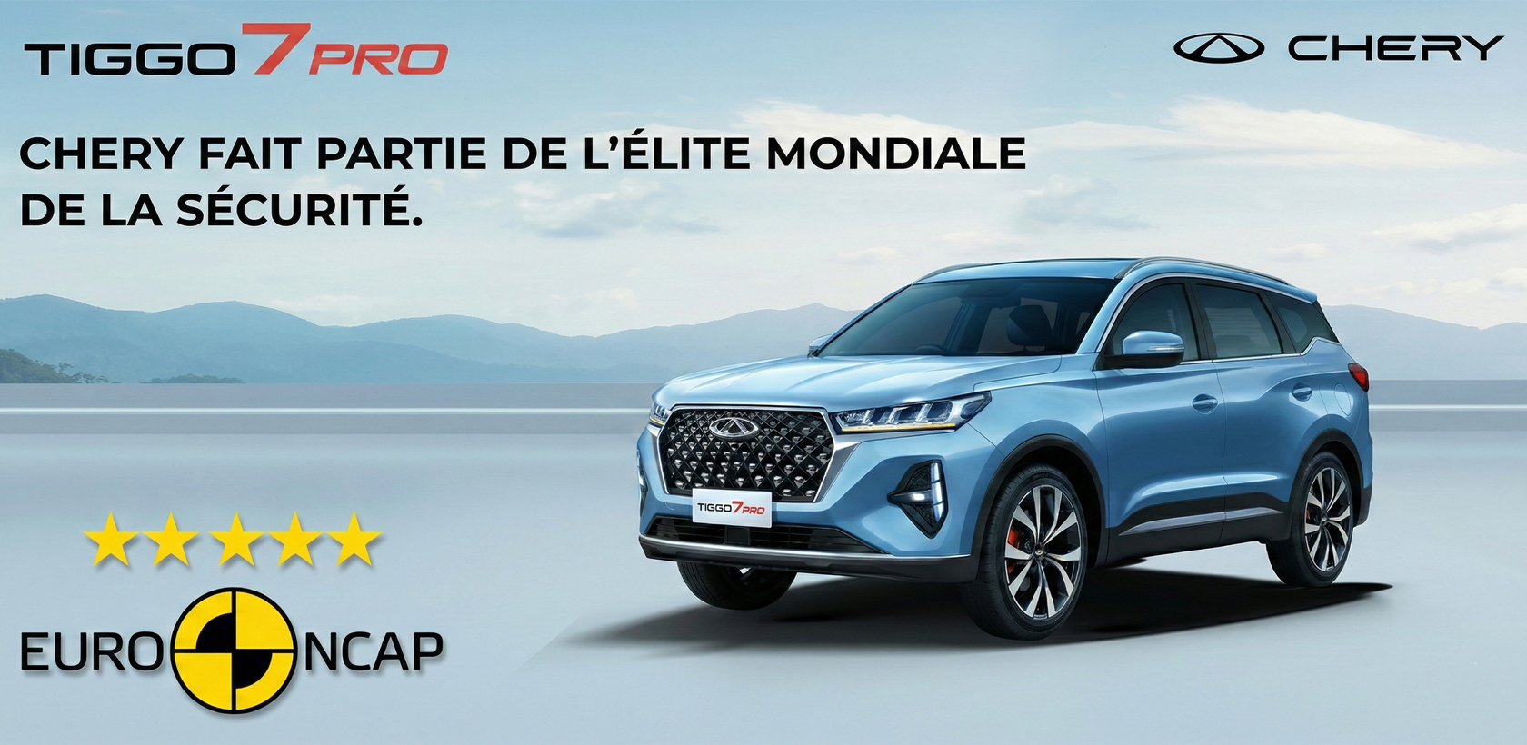 Euro NCAP 5 étoiles : Chery confirme l’excellence en matière de sécurité de son SUV TIGGO 7