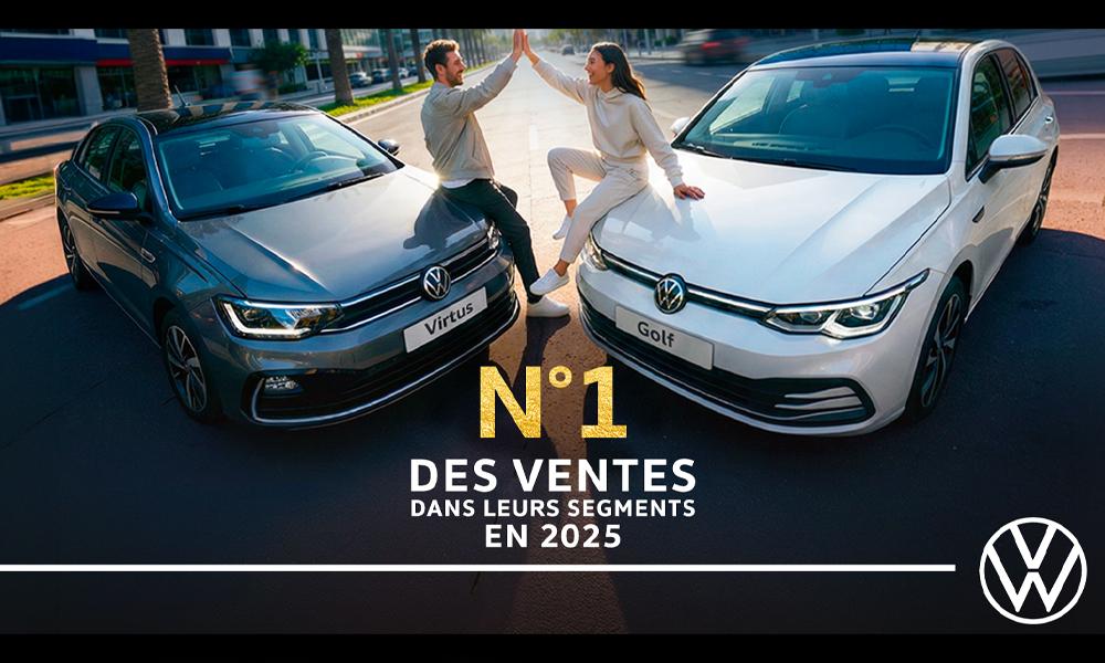 Volkswagen s’impose comme leader des ventes en 2025 sur ses segments clés avec la Golf et la Virtus