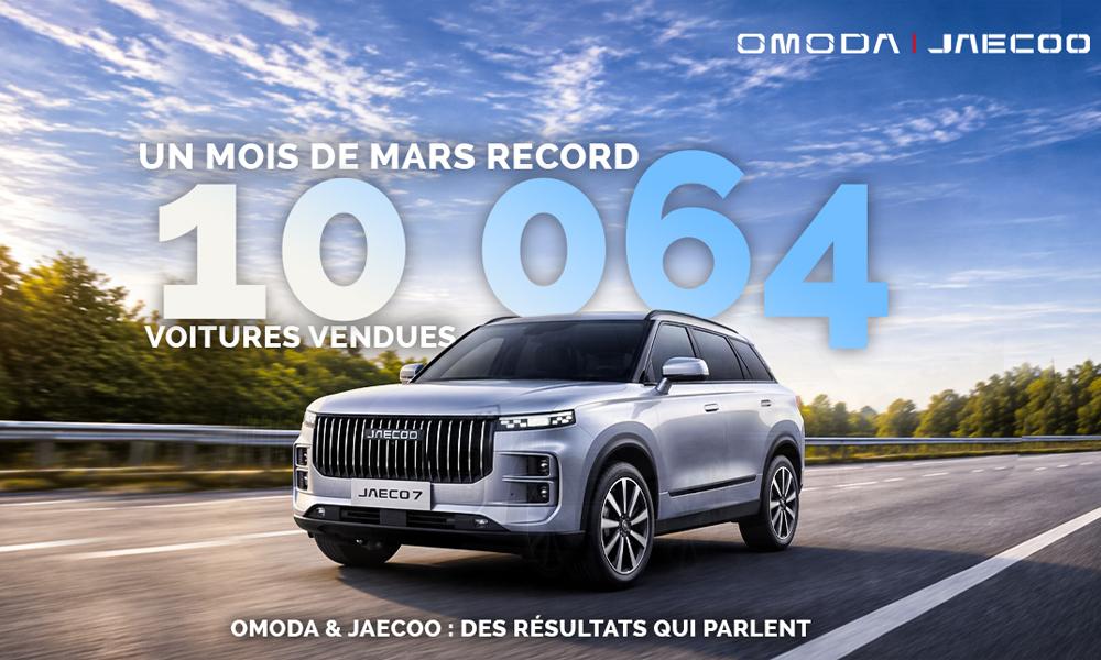 Chiffres records pour Omoda & Jaecoo au 1er trimestre 2026