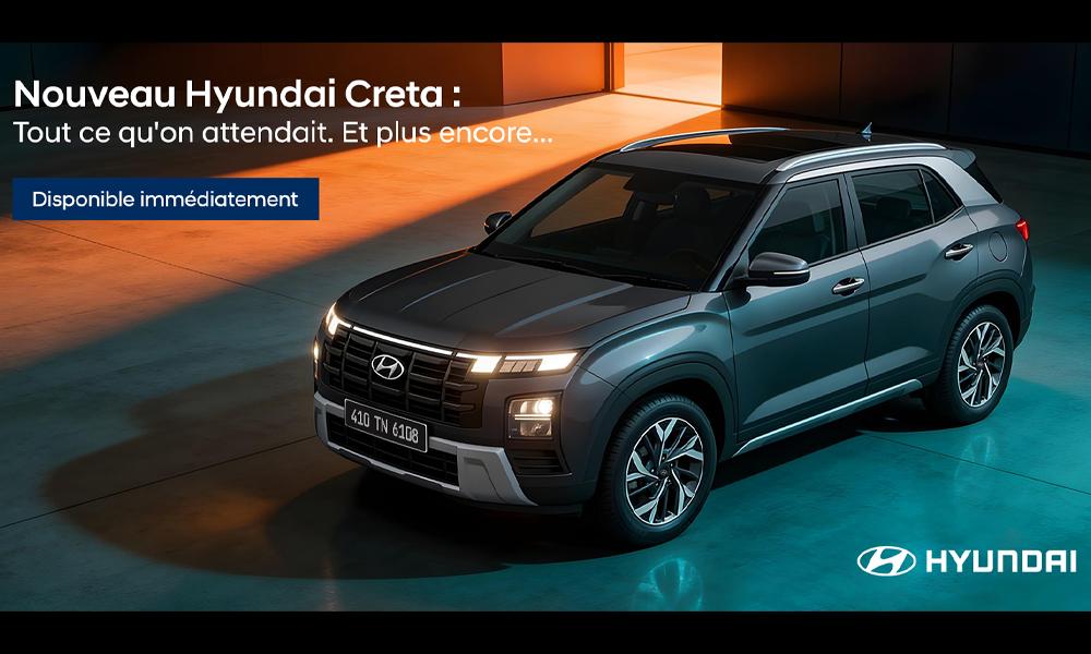 Le Nouveau Hyundai CRETA: le SUV urbain moderne désormais disponible en Tunisie